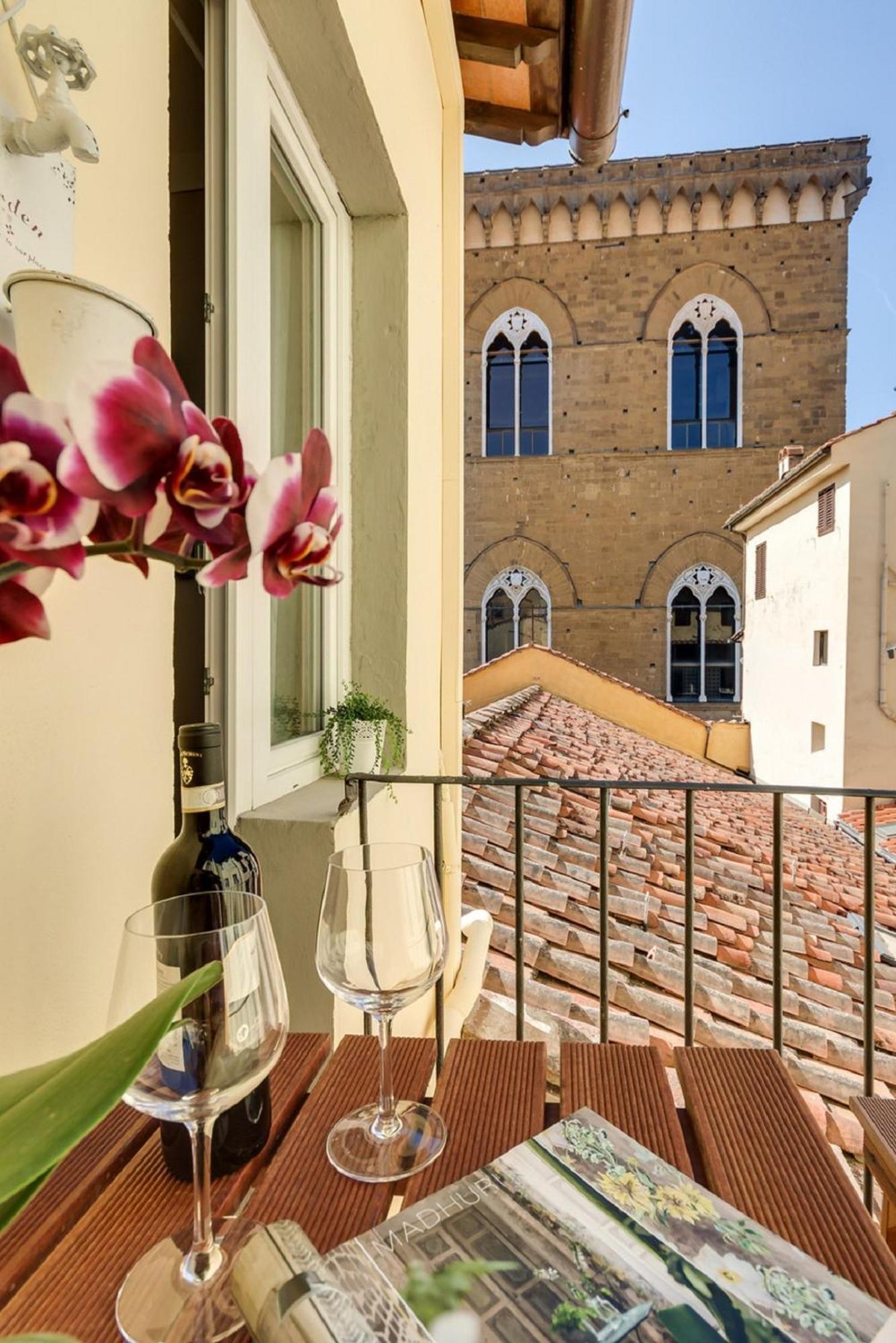 Apartments Florence - Cimatori Balcony Bagian luar foto